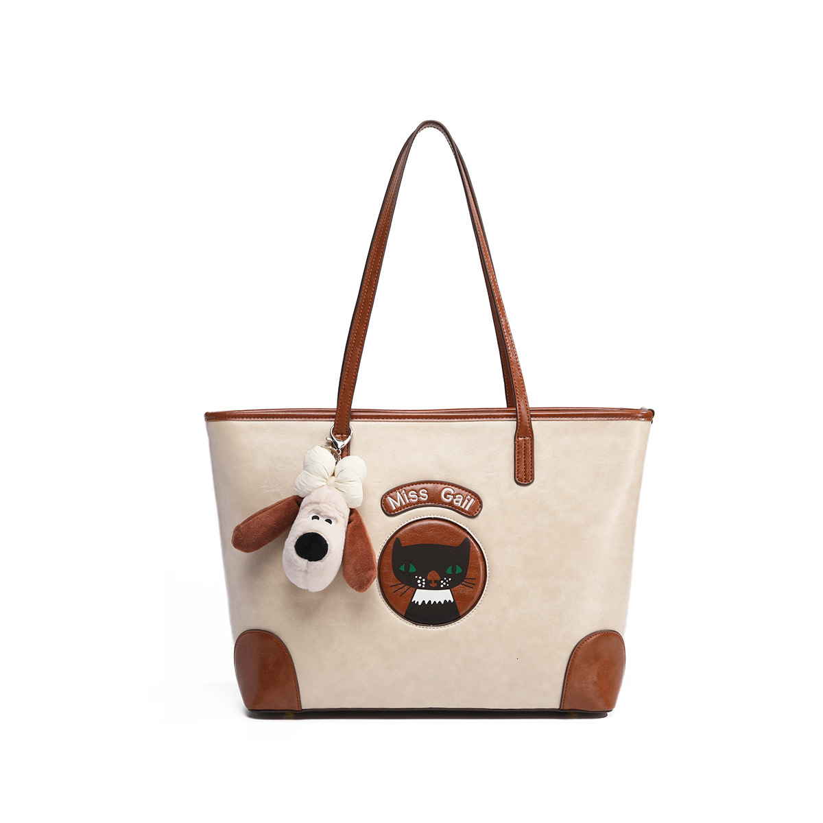 2025 Autumn New Women s Shoulder Bag Cute Cat Handbag bag Commuting Large Capacity Women s women s Shoulder Bag Autumn New Light Luxury Designer Bag