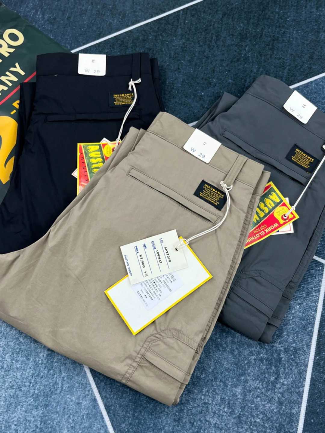 2025 Summer New American Retro Thin Quick-drying Multi-pocket Cargo Pants Mens Fashion Comfort Outdoor Straight Casual Trousers X250812