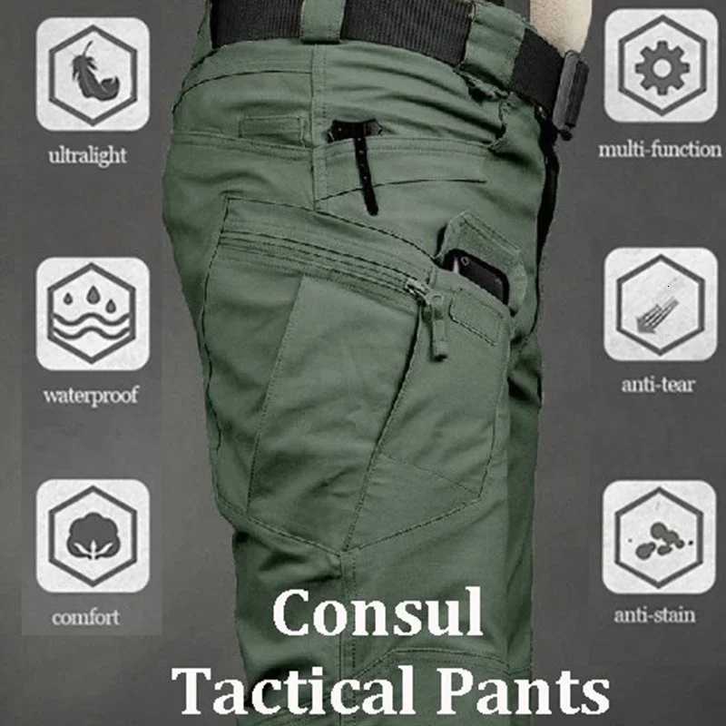 6XL Plus Size Elastic Military Tactical Pants Men City SWAT Combat Army Trousers Many Pockets Waterproof Casual Cargo Pants Male X250812