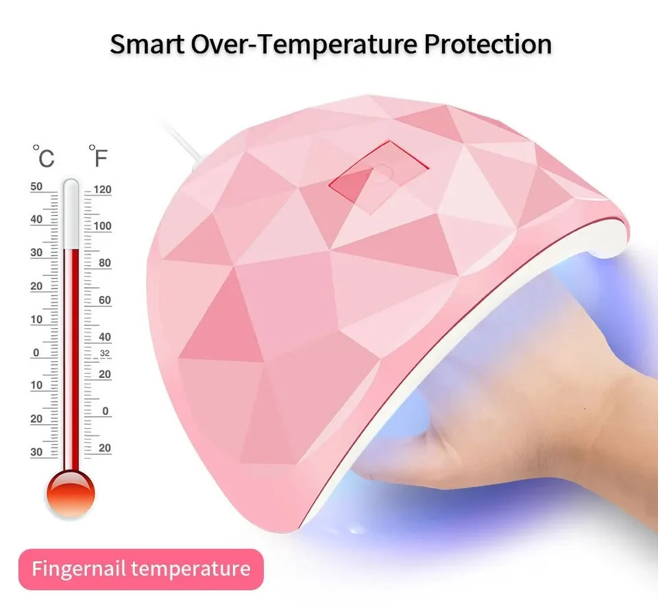 LED Nail Dryer Lamp For Nails 18 UV Lamp Beads Drying All Gel Polish USB Charge Professional Manicure Equipment 250807