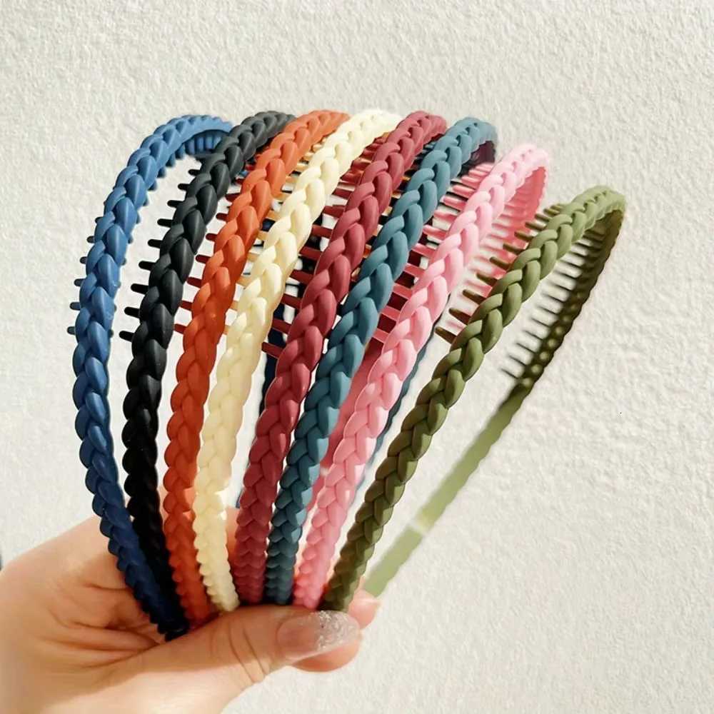 Fashion Plastic Twist Cross Band for Women Girls with Teeth Non-Slip Hoop Wash Face Hair Styling Accessories New X250812