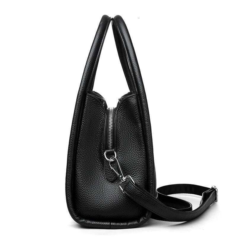 High-End Real Cowhide Women Shoulder Crossbody Bags Women's Tote Bag Fashion Genuine Leather Female Handbags Sac A Main