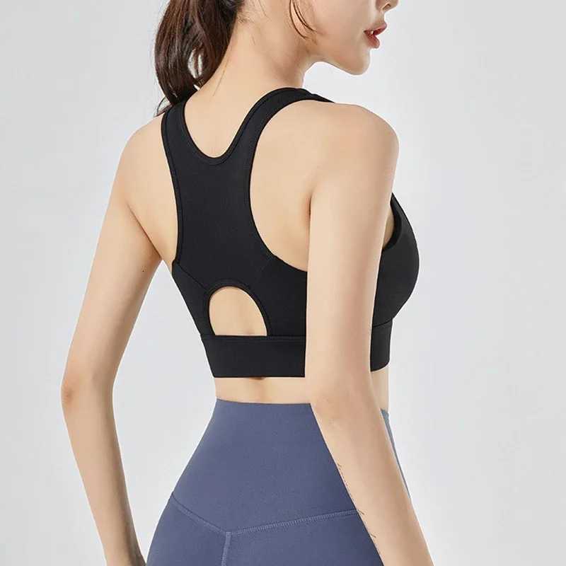 High Impact Front Zipper Sports Bra Shockproof Quick Dry Top for Women Running Vest Fitness Underwear Z250812