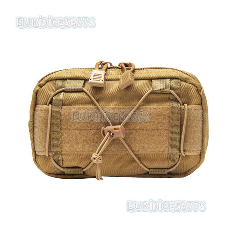 Molle Tactical Waist Bag Outdoor Waist Bag Multifunctional Phone Bag Camouflage Hanging Bag Coin Purse H250811