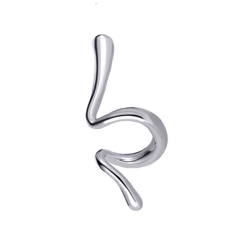Ins Style Snake-Shaped Clip Without Holes Punk Hip-Hop Personality Spiral Alloy Simple Trendy Ear Accessories