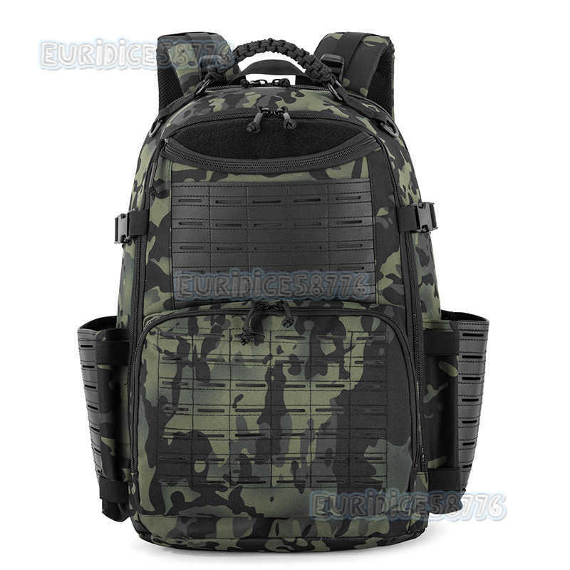 Tactical Camouflage Hiking Travel Bag Outdoor Trekking Camping Backpack Multifunctional Breathable Large Capacity Rucksack H250811