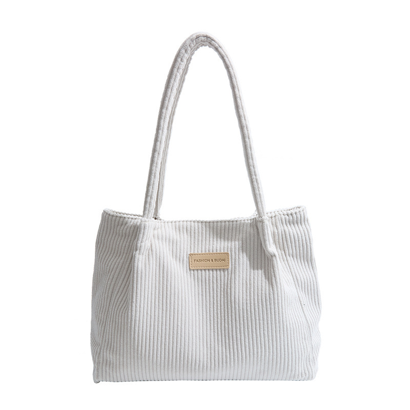 Korean Style Lazy Handbag New Corduroy Single Shoulder Underarm for College Students Large Capacity Commuter Bag