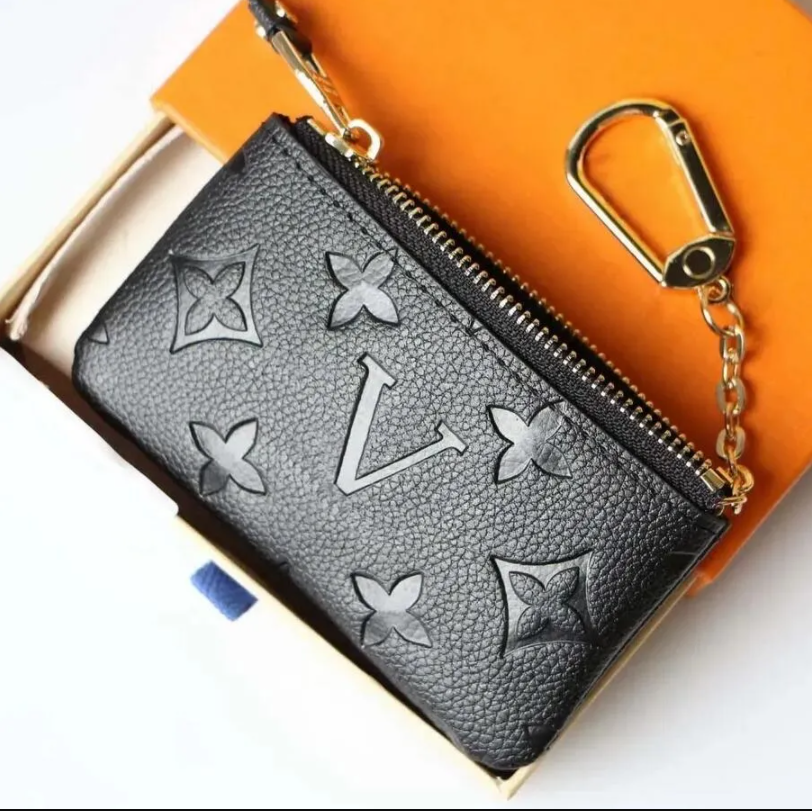 10A Designers luxurys Purses KEY POUCH POCHETTE CLES Women Mens Key Ring Credit Card Holder Coin Purses Mini Wallet Bag with box and dustbag M62650 M80879