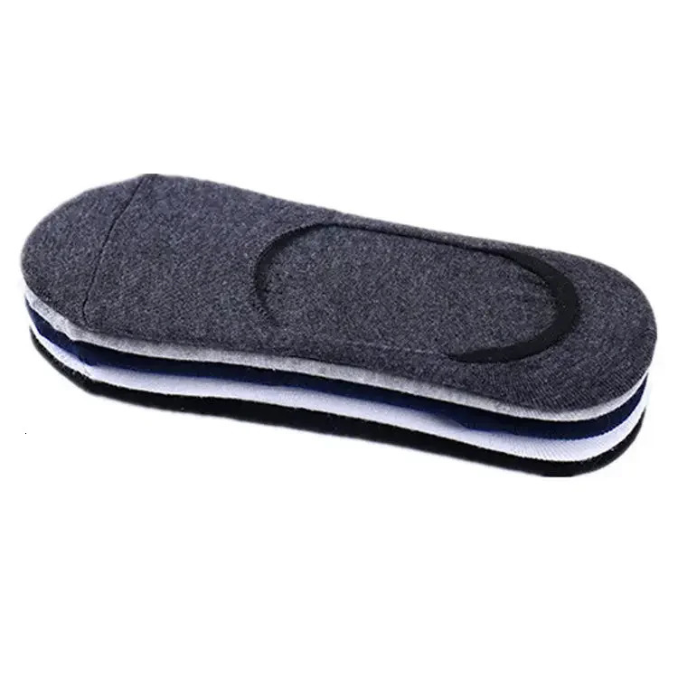 5Pairs Men Boat Cotton Socks Summer Autumn Nonslip Silicone Invisible Breathable Male Ankle Sock Slippers Sports 250805