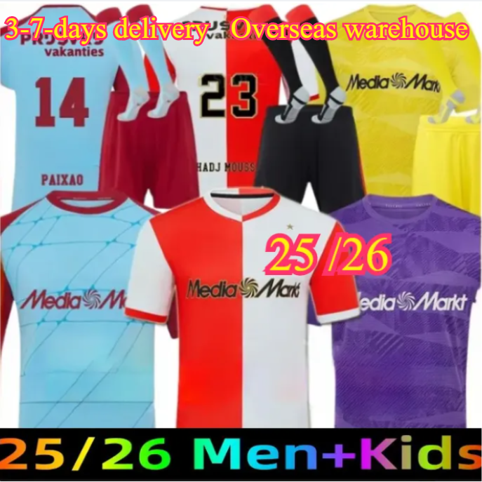2025 Feyenoords KOKCU Gimenez Danilo 25 26 Soccer Jerseys Home away Third TRAUNER 22 men kids football shirt KIDS HARTMAN 5 GIMENEZ 29 PAIXAO 14 TAABOUNI 25 TIMBER 8