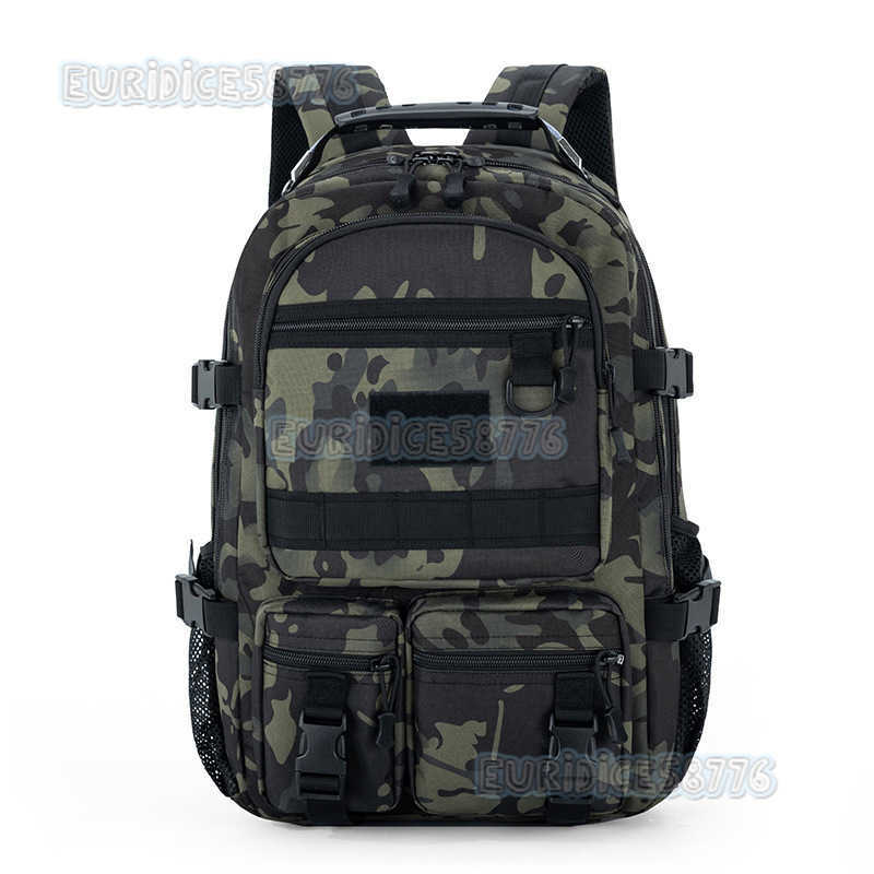Camouflage Backpack Outdoor Mountaineering Hiking Camping Backpack Multifunctional Student School Bag Large Capacity Computer Bag H250811
