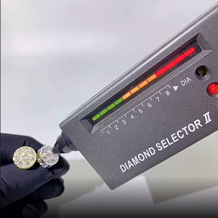 Wholesale Vvs Moissanite Diamond Earrings Unisex Silver Gold Jewelry Round Cut Ear Studs Fine Jewelry Earrings