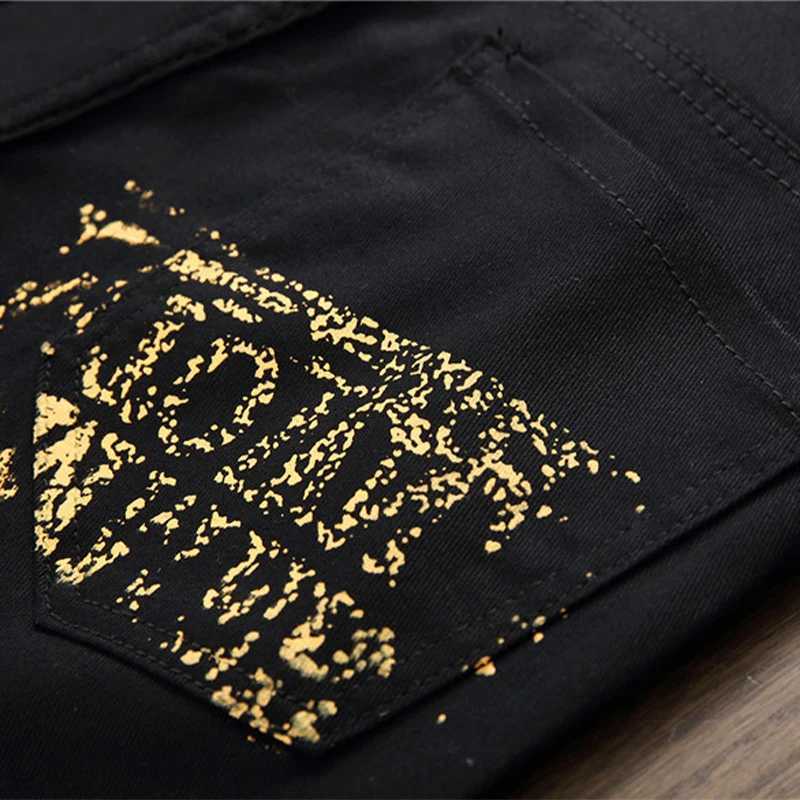 Street Printed Button Mens Straight Pants Fashionable High Waist Colorful Graffiti Print Zipper Denim Pants Retro Mens Trousers X250812