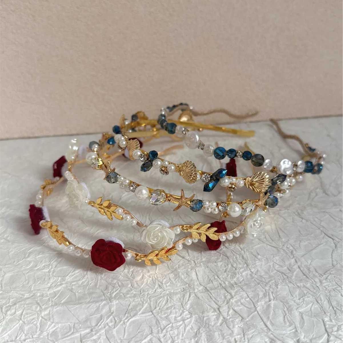 Korean Fashion Crystal Rhinestone Band Elegant Band Banquet Hair Hoop Suitable for Ladies Face Washing Wear X250812