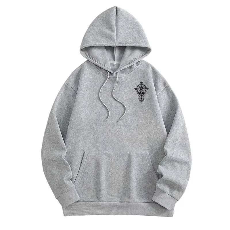 Autumn Winter New Style Mens Sweatshirt Ancient Viking Raven Print Hoodie Urban Casual Fashion Pullover Streetwear Y250811
