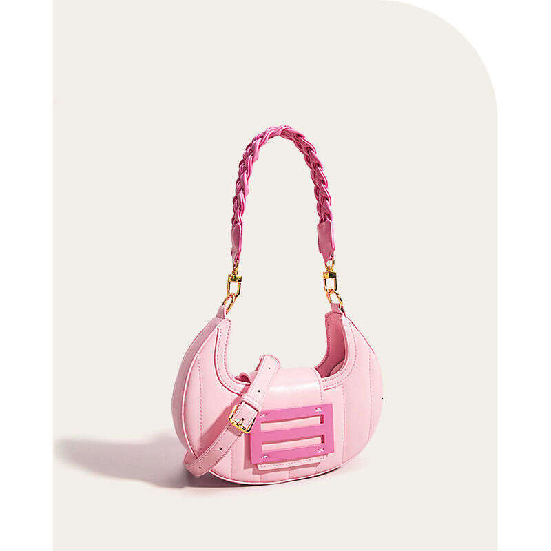 toteBag Shoulder bag ROSE NOIRE Horn Underarm Crescent Saddle Niche Design Women S New Single Crossbody Bag Trendy