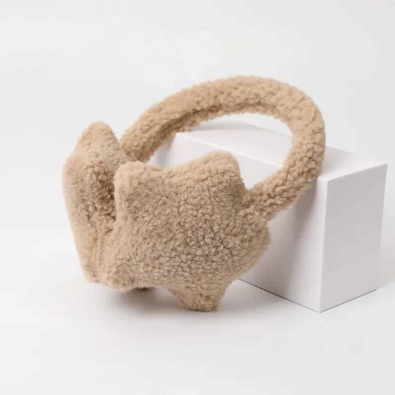 2K Star Fluffy Earmuffs Earplugs Cold Protection Women Ear Cover Keep Warm Solid Color Plush Earmuffs Cycling Accessories XJ250812