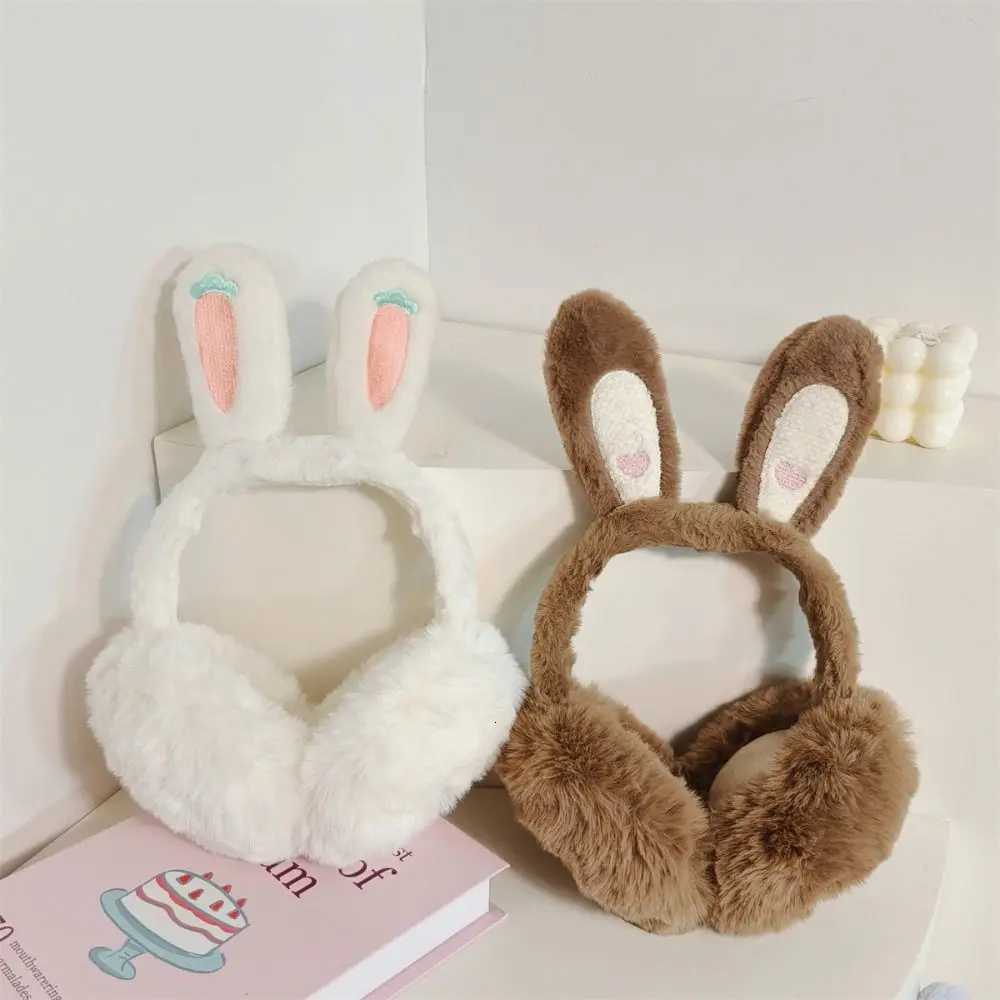 New Cartoon Rabbit Ear Warm Earmuffs Plush Rabbit Ear Covers Soft Keep Warm Winter Earflaps for Women XJ250812