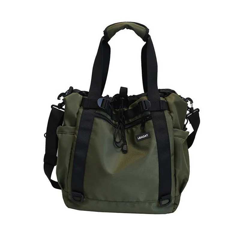 Messenger Bags Men Nylon Waterproof Big Shoulder Bag High Quality Men Hip Hop Streetwear Travel Bags Z250812