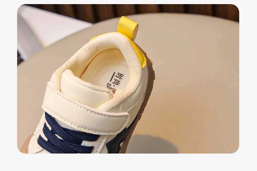 PU Leather Sport Shoes For Children Ergonomics Baby Boys Sneakers Trend Fashion Infant Girls First Step Casual Footwear XJ250812