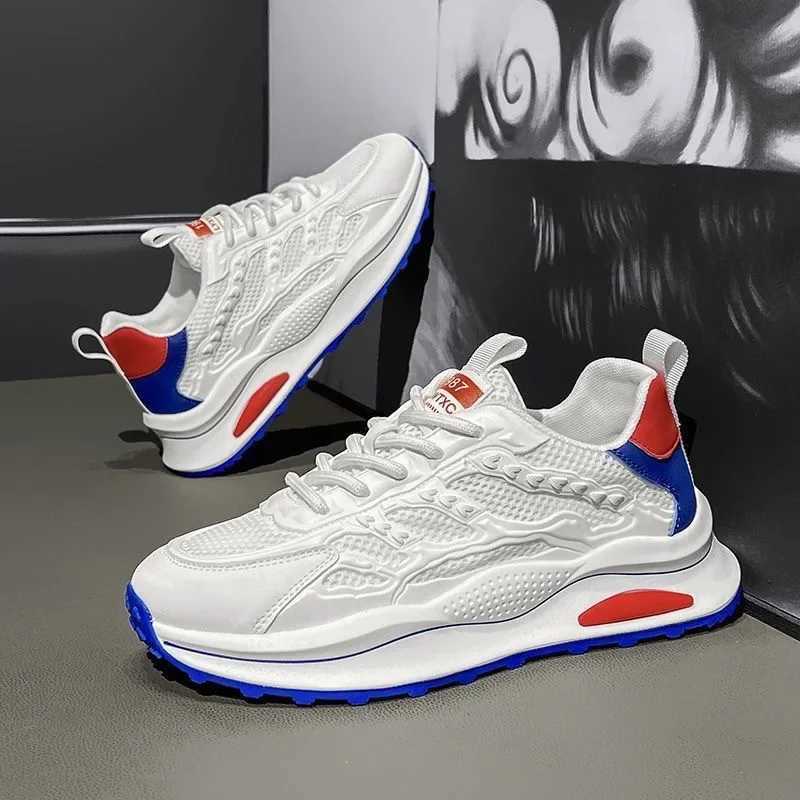 New Mens Shoes Lace-up Men Sneakers Breathable Platform Shoes Comfortable High Quality Casual Sneakers Non-slip Mens Tennis Shoes Z250812