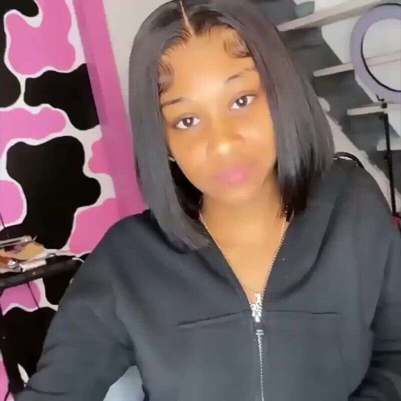 150% Density 13X4 Short Bob Pre Plucked With Baby Straight 13X4 Transparent Lace Front Human Hair Wigs For Women