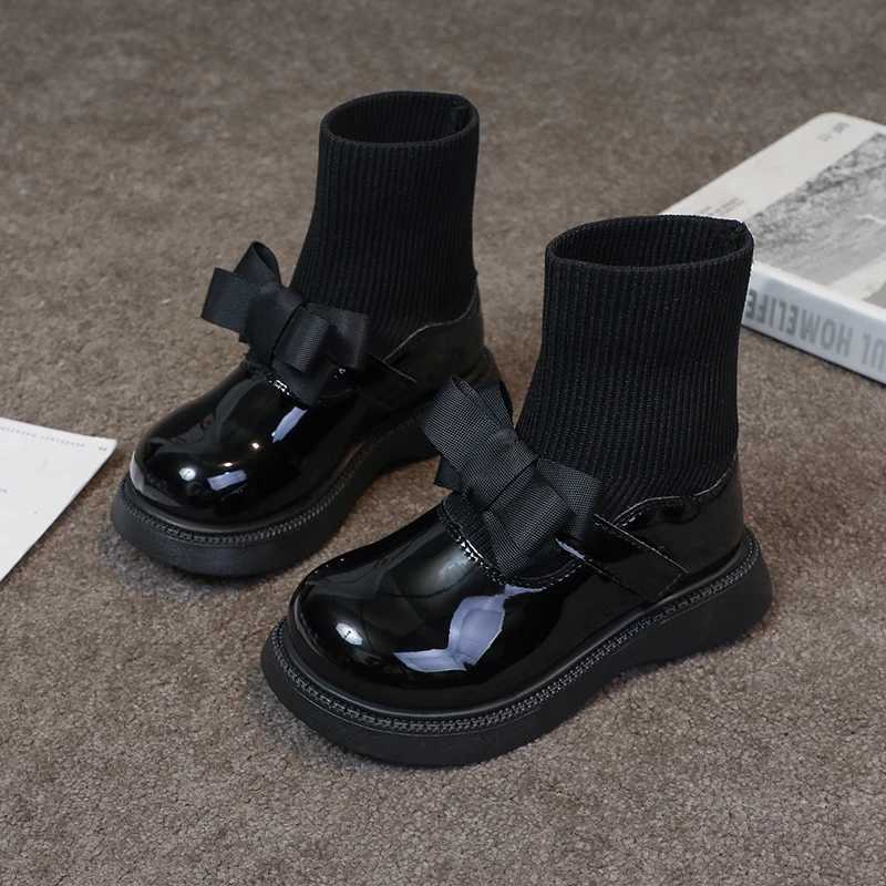 Girls Boots 2025 New Autumn Black Childrens Riding Boots Little Girls Casual Ankle Boots Kids Shoes Snow Boots for Girls XJ250812