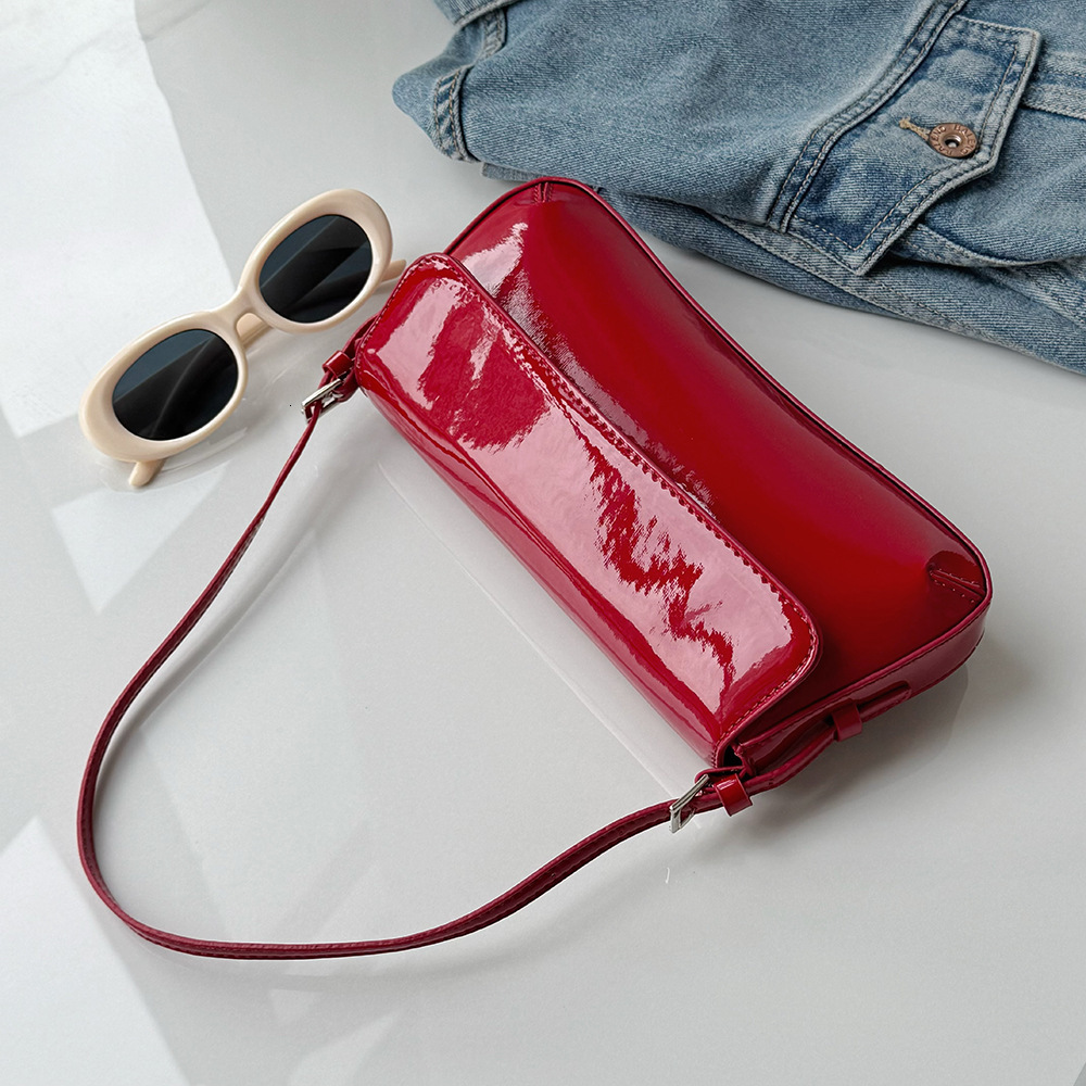 Simple Solid Color Handbag Baguette Women s New Fashion Versatile Shoulder Commuter High Value Crossbody Bag ddmymarket