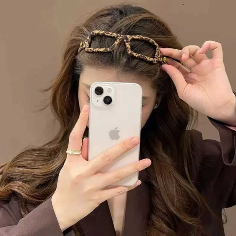 2025 New Fashionable Versatile Bangs Band with Leopard Print Wrapped Clothes Band Korean Version of High-End Feel X250812