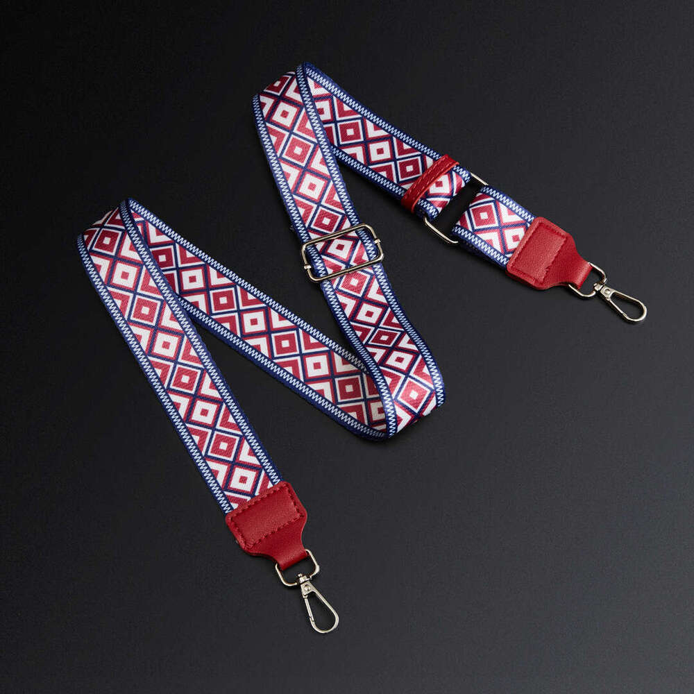 Spare Woven 3.7Cm 1.0Inch Semi-Thick Jacquard Bag Strap Crossbody Single Shoulder Ethnic Style B5