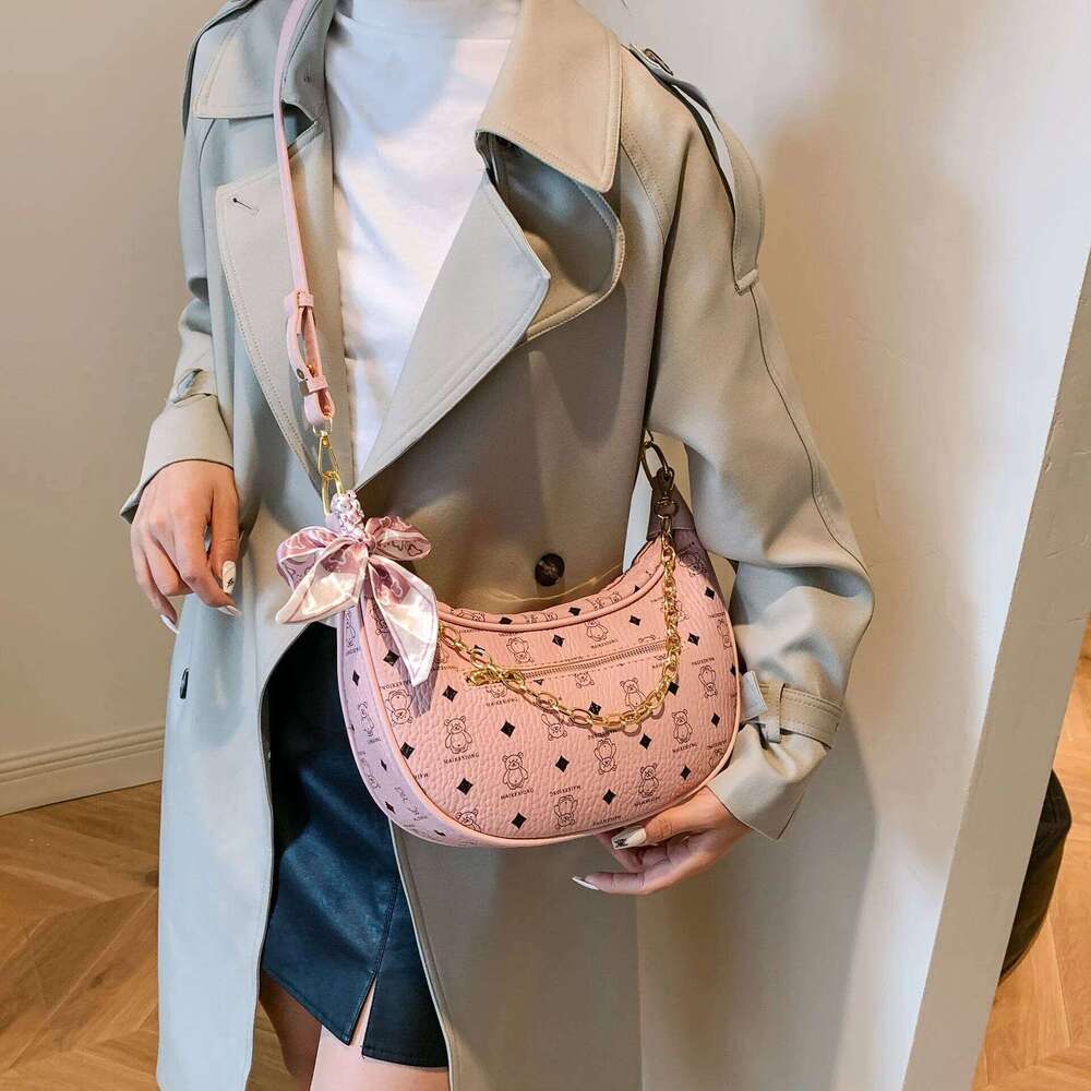 Hot Selling Trendy Style Chain - Strap Bag Casual Saddle Large Capacity Crossbody/Shoulder For Women Designer Bags