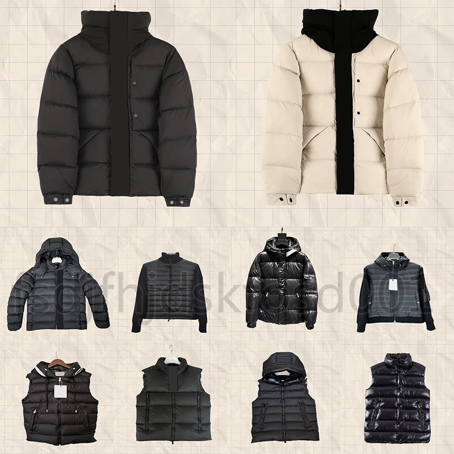 Multiple options Lightweight Mens Downjacket Stand Collar men winterjackets Chest have NFC Badge men down vest Autumn Winter gilets asian size M-5XL