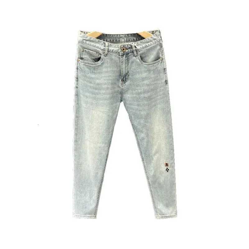 New Stylish Mens Denim Jeans Fashion Skinny Pants Summer 2023 Cowboy Casual Long Embroidery Washed Luxury Clothing for Men X250812