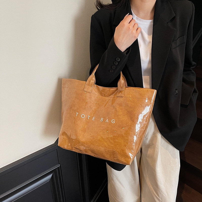 Dupont for Women New Fashion High-end Feel Kraft Paper Shoulder Large Capacity Commuter Crossbody Bag