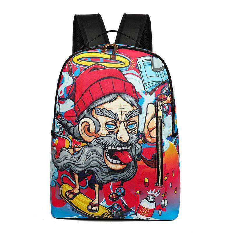 Leisure cartoon printed large capacity travel bag mochila backpack school bags for woman mochilas mujer