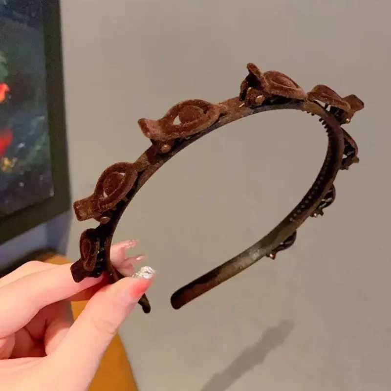 1/2/3 Pcs Flocking Braided Band Simple Broken Hairpin Band Fashionable Girls Face Washing Band X250812