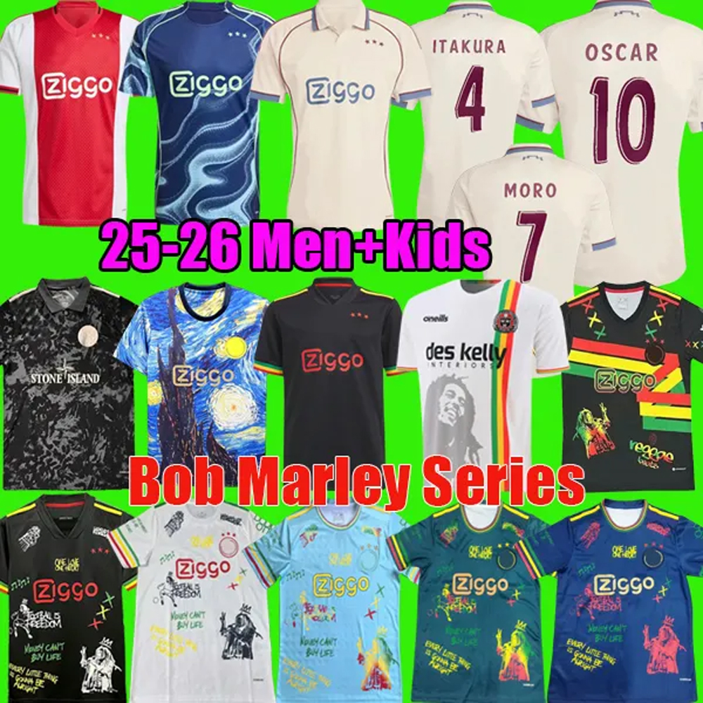 AFC 2025 kit Amsterdam Soccer Jersey 25 26 ajaax Retro Kits maillot Ajaox football shirts 2025 2026 Kids aajax bob marley St one Isl and