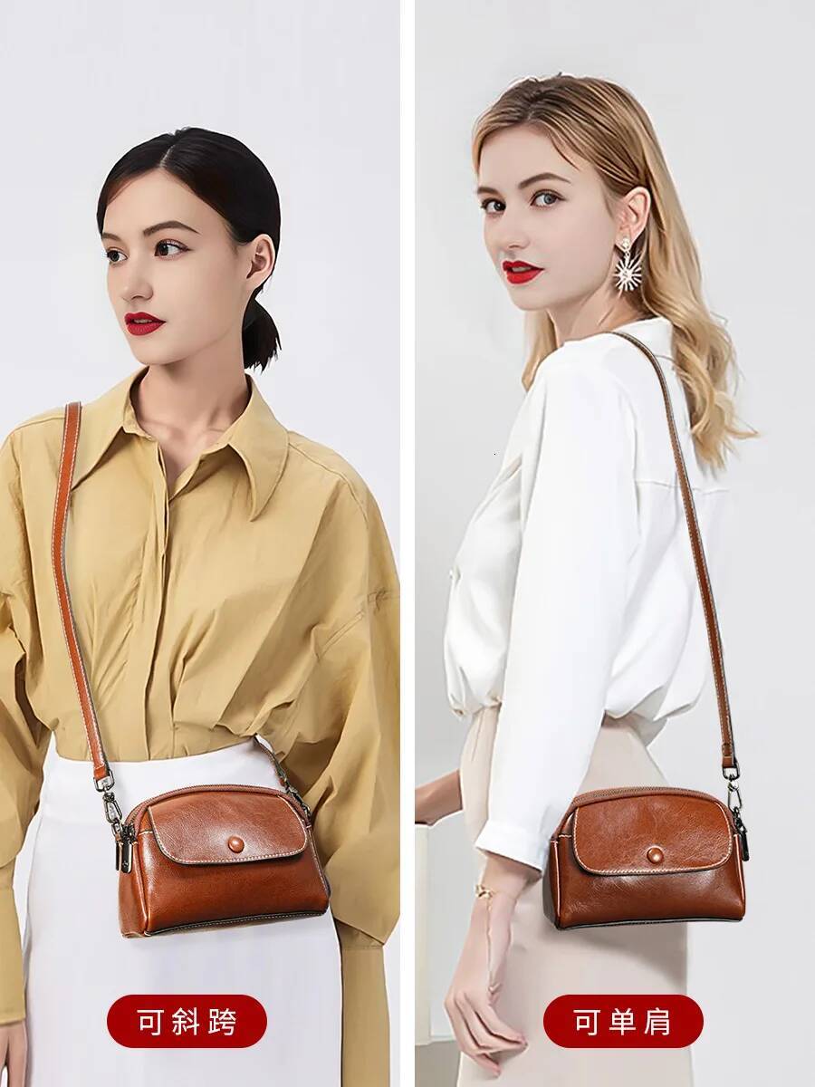 2025 Small Shell bag leather lipstick Pouch lady cellphone purse designer shoulder crossbody handbag mini ddmymarket