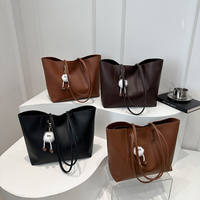 New Large Capacity Commuter Casual Simple Pendant Autumn Winter Feel Single Shoulder Tote Women s Bag ddmymarket