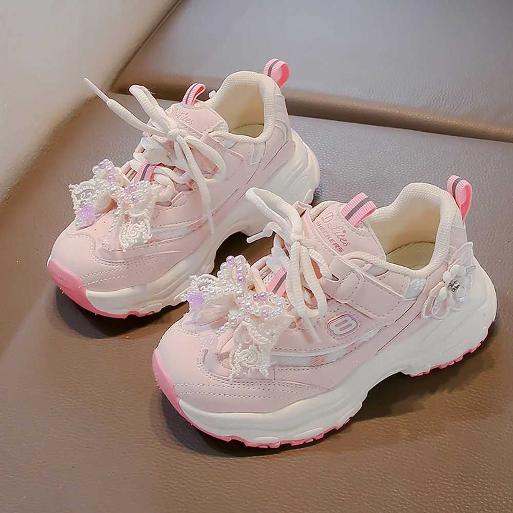 Korean Sle Sport Shoes For Girls Trend Fashion Butterfly Teenager Girls Sneakers Luxury Outdoor Par Running Shoes For Girls XJ250812