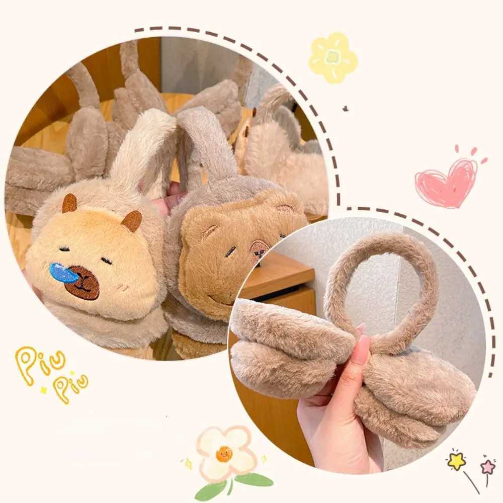 ute Capybara Ear Warm Earmuffs Cartoon Plush Winter Earflaps Windproof Soft Ear Cap Kids XJ250812