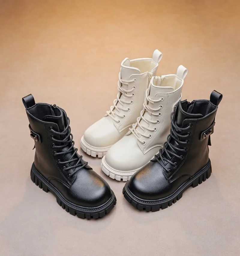 Autumn/Winter New Sweetheart Baby Girls Round Head Sports Mid Leg Boots Fashionable Comfortable Cute Thick Bottom Horse Boots XJ250812