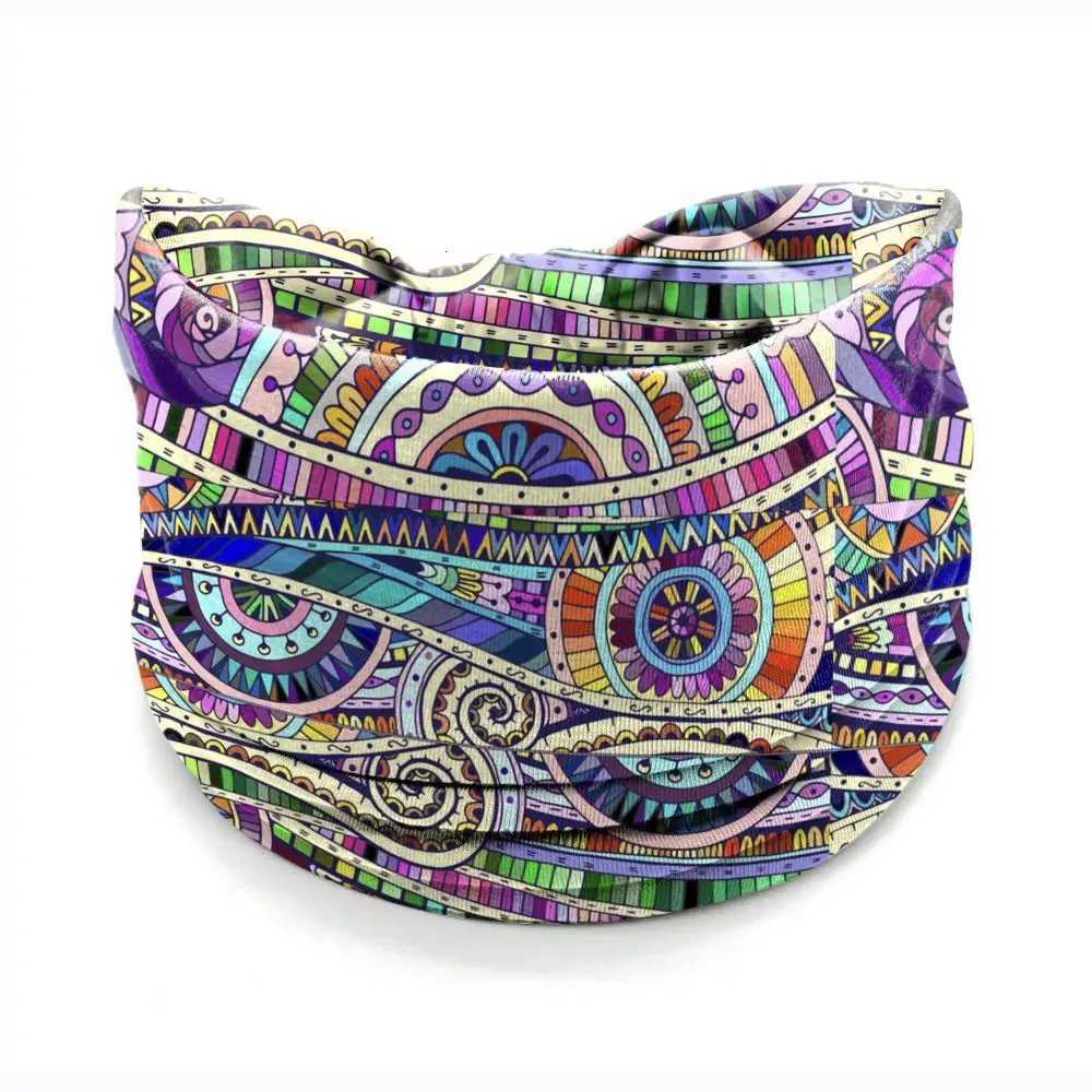 Bohemia Print Wide Headbands New Vintage Elastic Knot Turban Headwrap for Women Girls Soft Print Yoga Bandana Hair Accessories XJ250812