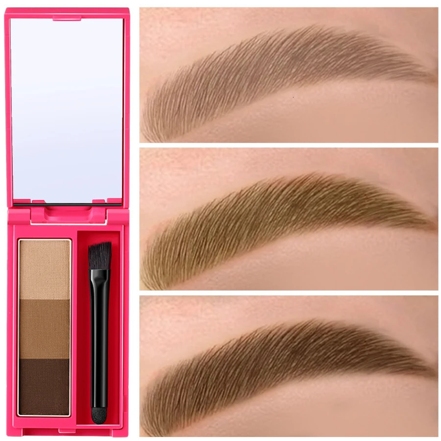 Waterproof Professional Eyebrow Powder Black Brown Coffe Lasting Eyeshadow Eye Brow Palette with Brush eyebrow pencli Eye Brows 250809