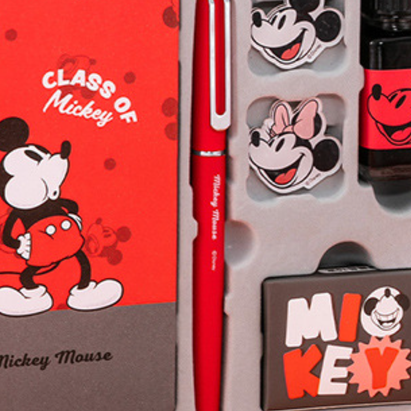 Disney Children's Fountain Pen Gift Box Pen for Students to Practice Calligraphy Learning Supplies for Children's Day Stationery Gift Studen
