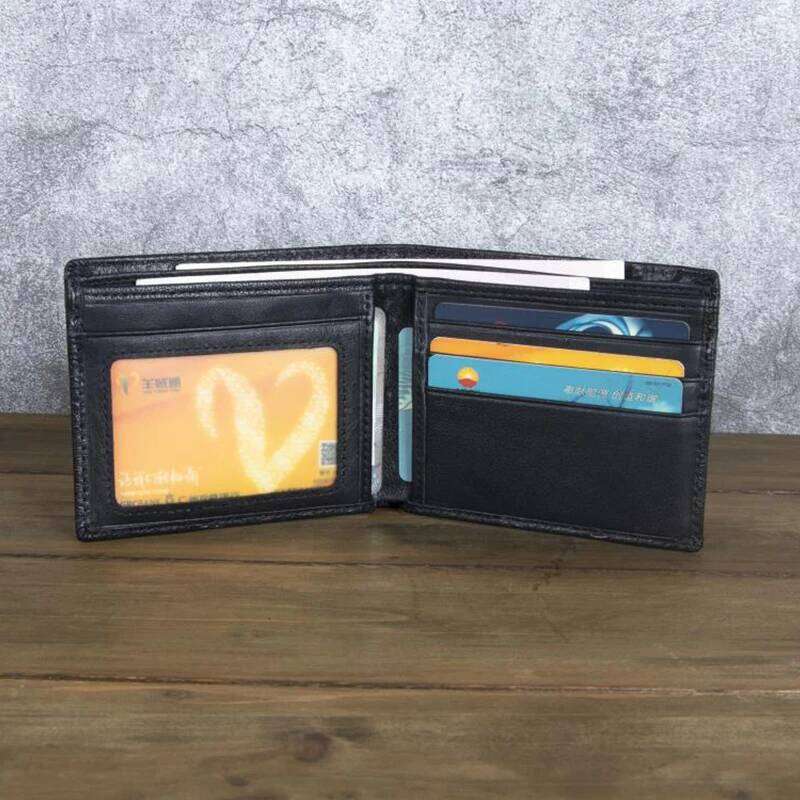 High Quality Genuine Leather Short 3D Dragon Style Card Wallet 2024 Vintage Bifold Small Purse for Man Male Gift Purses