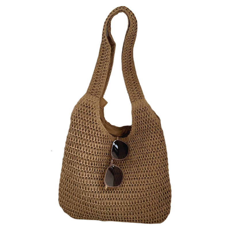 Summer Woven Handmade Straw Tote Shoulder Women s Casual Vacation Style Large Capacity Bag ddmymarket