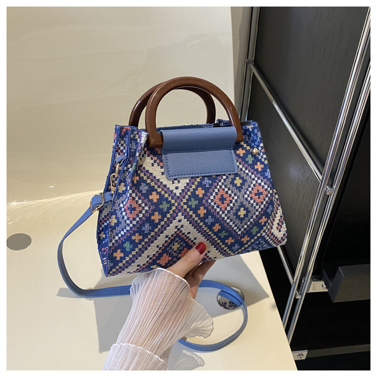 Fashion Ethnic Style Large Capacity for Women Summer New Trendy Casual Single Shoulder Underarm Small Square Bag ddmymarket