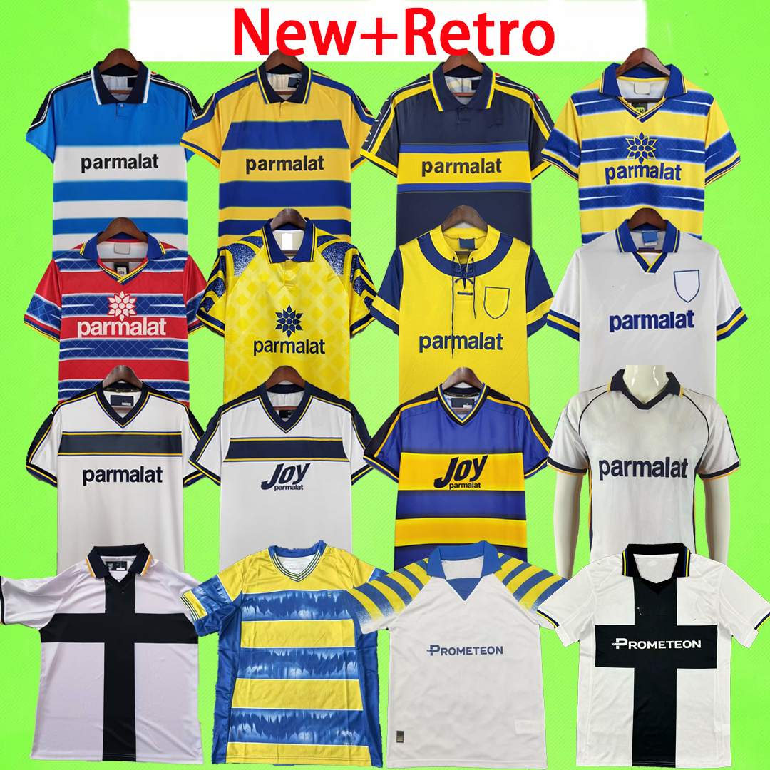 New + Retro Parmas soccer jerseys 2025 2026 home away third BUFFON Vintage football shirt 1993 1995 1997 1998 1999 2000 2001 2002 2003 CRESPO white yellow blue