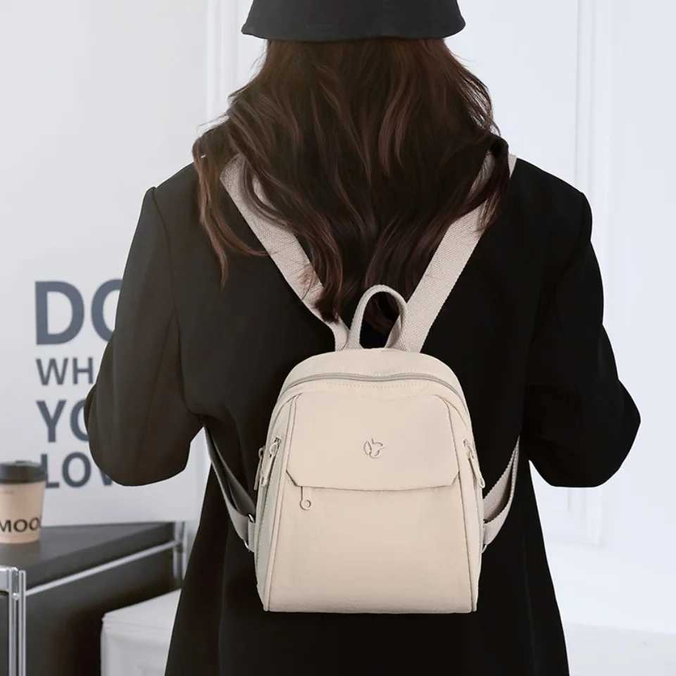 Nylon Backpack Sac Women Shoulder Bags for Women Teenage Girls Multi-Function Backpack Waterproof Sac A Dos School Backpack New W250812